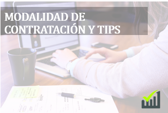 Modalidad de contratación y tips